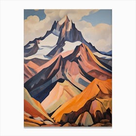Mount Kenya Kenya 3 Mountain Painting Canvas Print