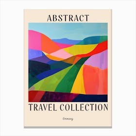 Abstract Travel Collection Poster Germany 5 Canvas Print
