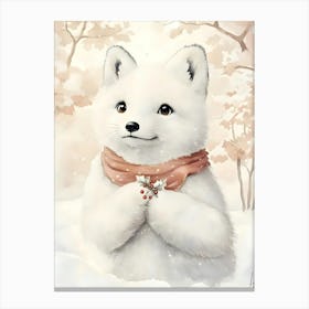 Arctic Fox 1 Canvas Print