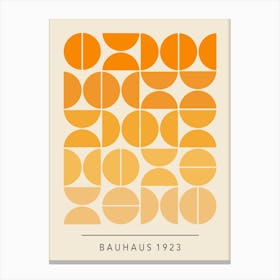 Orange Bauhaus 1923 Canvas Print