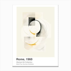 World Tour Exhibition, Abstract Art, Rome, 1960 10 Canvas Print