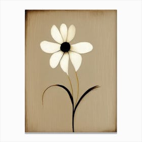 Flower Symbol Abstract Painting Canvas Print