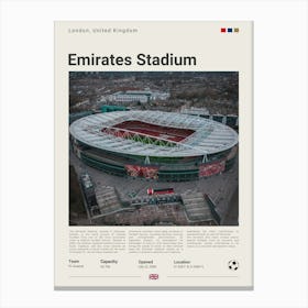 Arsenal Emirates Stadium Canvas Print