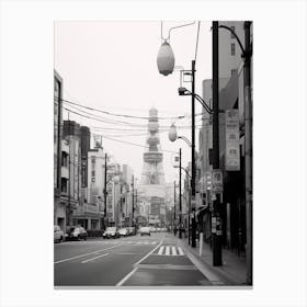Sapporo, Japan, Black And White Old Photo 1 Canvas Print