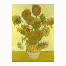 Vincent Van Gogh, Sunflowers, Fourth Version, 1888. Canvas Print