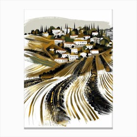 Village In The Countryside Canvas Print