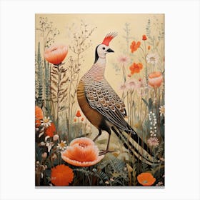 Pheasant 8 Detailed Bird Painting Canvas Print