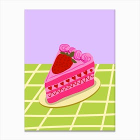 Strawberry Cake Canvas Print