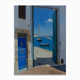 Blue Door 75 Canvas Print