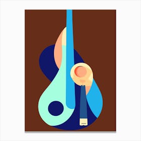 Abstract Guitar Canvas Print