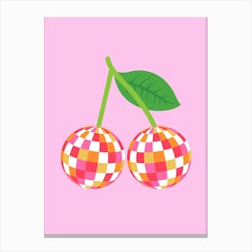 Disco Cherries Canvas Print