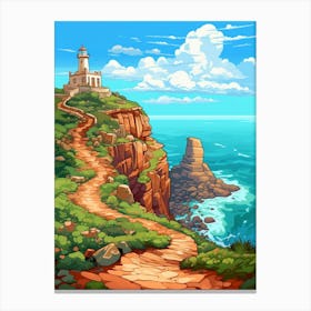 Cape Of Good Hope Cartoon 3 Canvas Print