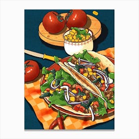 Mexican Tacos Canvas Print