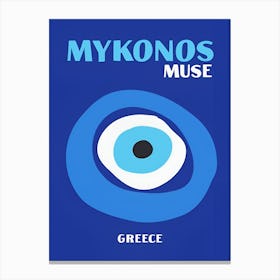 Mykonos Muse Greece Canvas Print