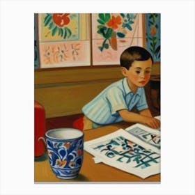 Chinese Boy Canvas Print