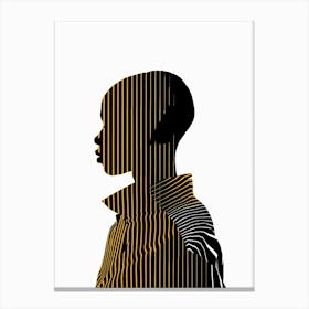 Silhouette Of A Man 4 Canvas Print