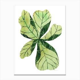 Leaf Flower Canvas Print