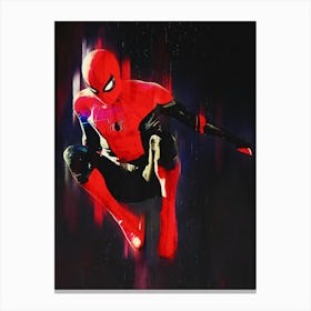 Spiderman Jump Canvas Print