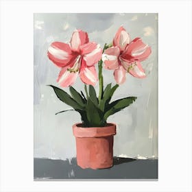 Pink Lilies Canvas Print