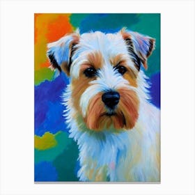 Australian Terrier Fauvist Style dog Canvas Print