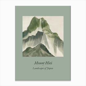 Landscapes Of Japan Mount Hiei 101 Canvas Print