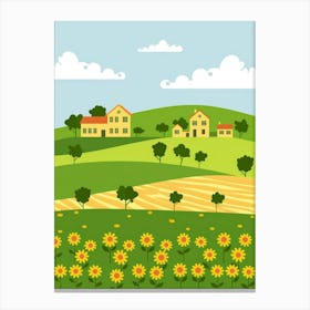 Country Landscape Canvas Print