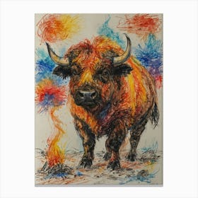 Bison 3 Canvas Print