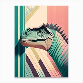 Majungasaurus Pastel Dinosaur Canvas Print