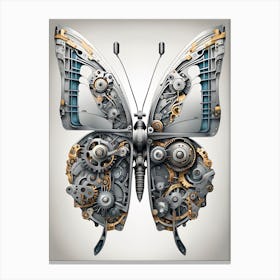 Mechanical Butterfly I Canvas Print