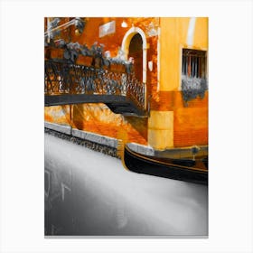 Quite Canal Of Venice Canvas Print