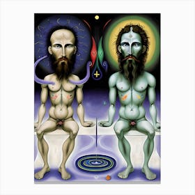 Deity's Dichotomy Canvas Print