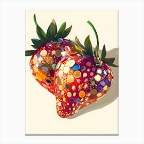 Two Strawberries Canvas Print