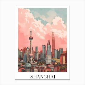 Shanghai Skyline Canvas Print