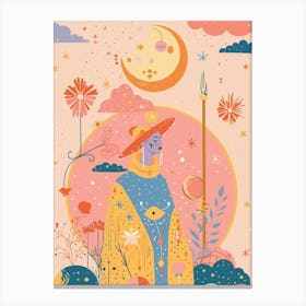 draw goddess univers Canvas Print