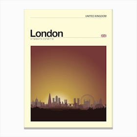 Retro London Canvas Print