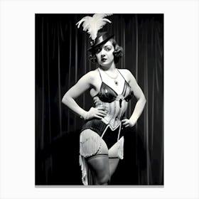 1920's Burlesque Dancer ~Reimagined 113 Canvas Print