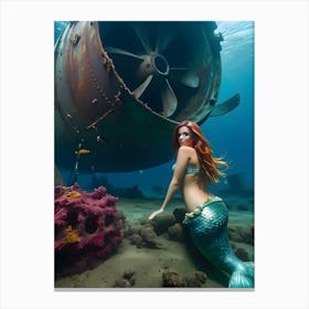 Mermaid-Reimagined 96 Canvas Print