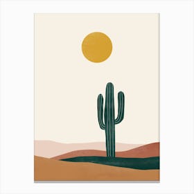 Cactus In The Desert 11 Canvas Print