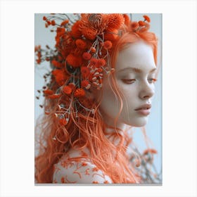 Orange Hair Canvas Print