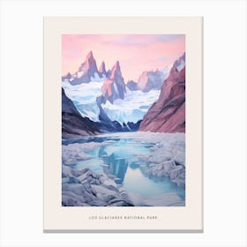 Dreamy Winter National Park Poster  Los Glaciares National Park Argentina 2 Canvas Print