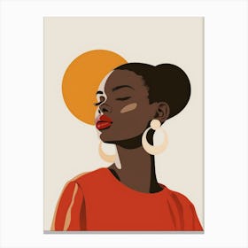 Afro-American Woman 51 Canvas Print