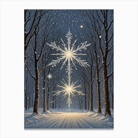 Snowy Night Canvas Print