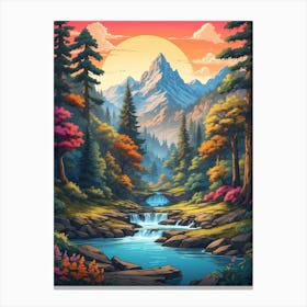 Landscape Painting 20 Canvas Print