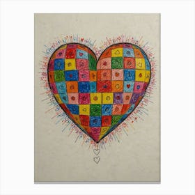 Heart Of Love 47 Canvas Print