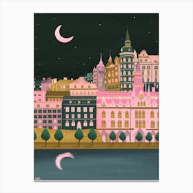 Starry Stockholm Canvas Print