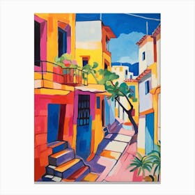 Cartagena Spain 1 Fauvist Painting Canvas Print