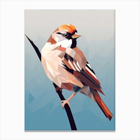 Whimsical Sparrow Waltz Canvas Print
