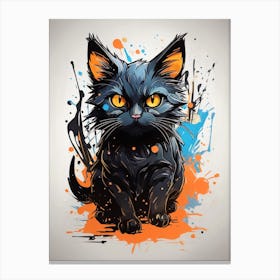 Black Cat Canvas Print