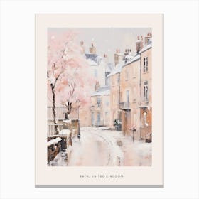 Dreamy Winter Painting Poster Bath United Kingdom 1 Canvas Print