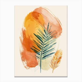 Jetstream Silhouettes Mid Century Style Canvas Print